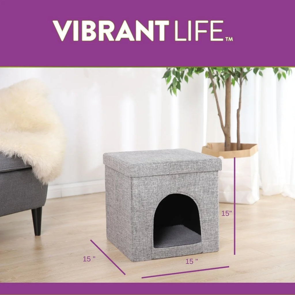 Gray 15" Cat Cube Condo G31066