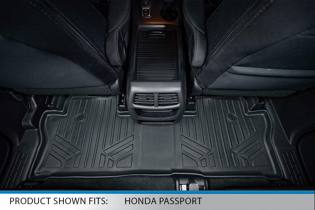 Custom Fit Floor Mats 2 Rows and Cargo Liner Set Black I562007