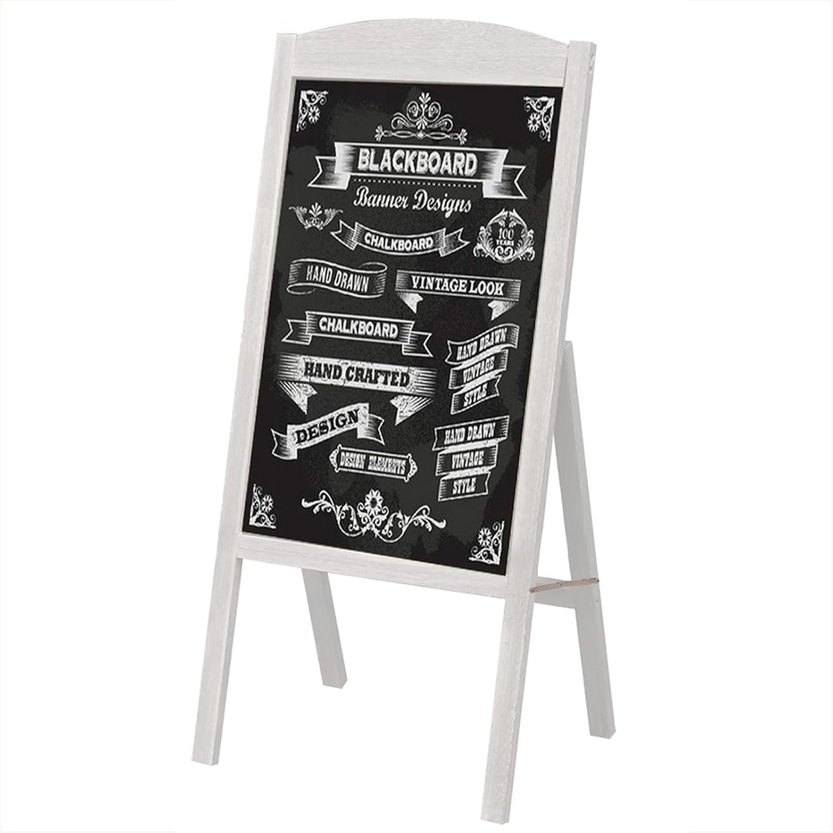 Large 35 x 17 Inch Wood A-Frame Chalkboard Sign Q19120