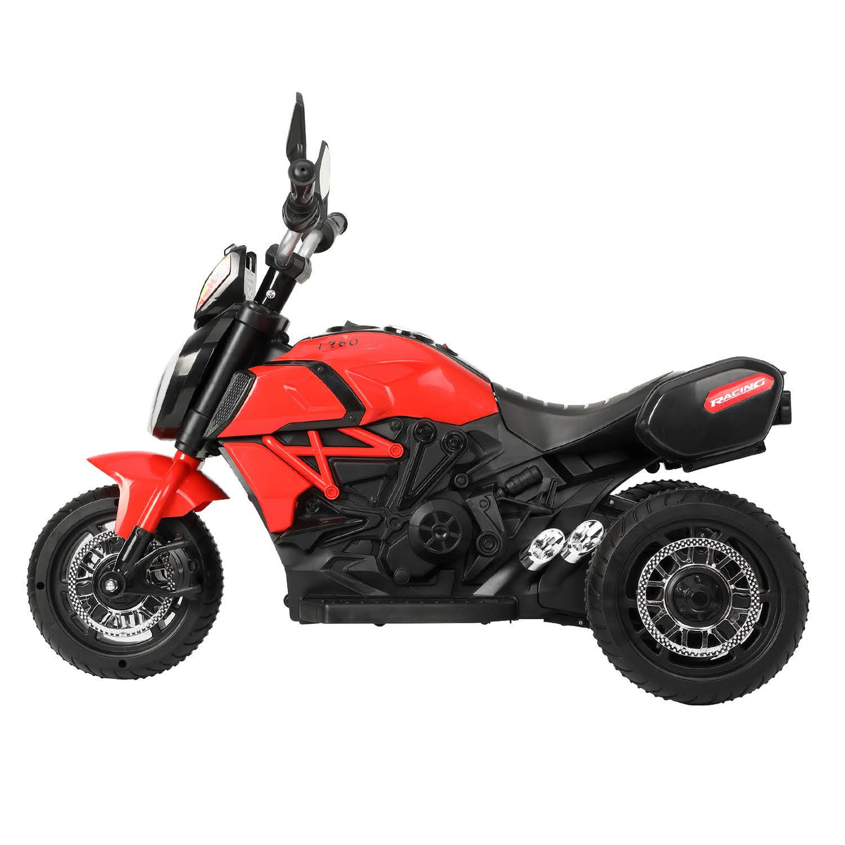 Red Three-Wheeled Kids Ride on Motorcycle V2773