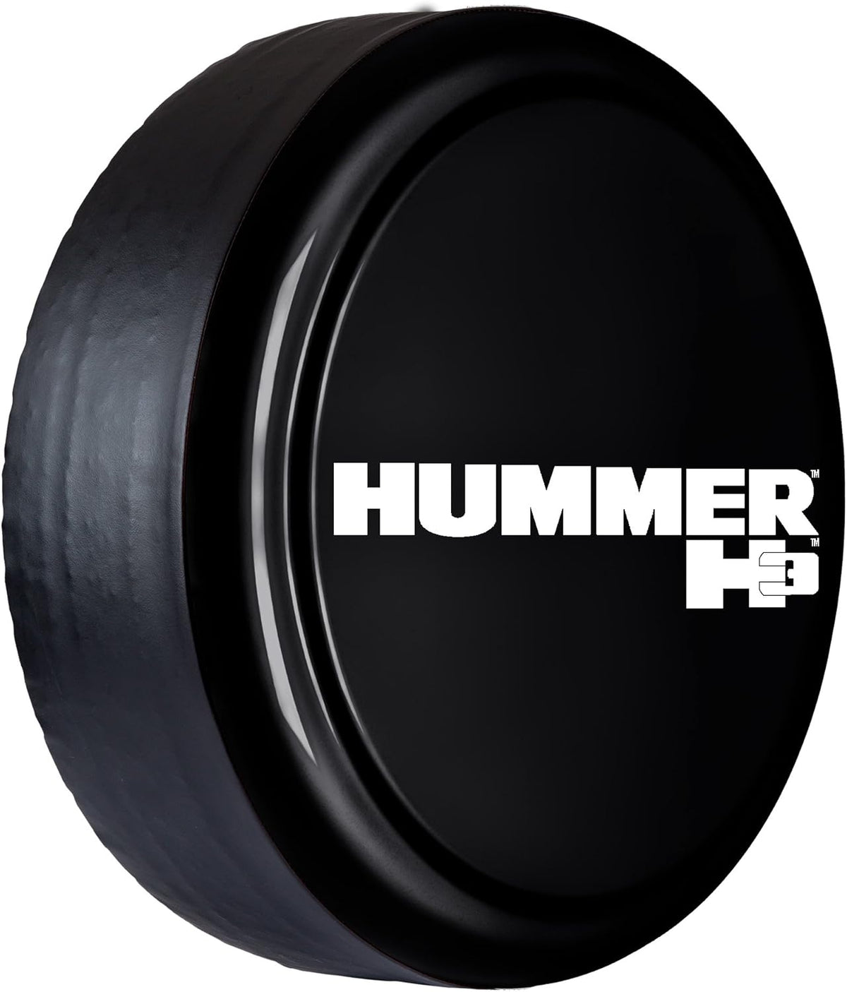 Black Hard Plastic & Vinyl Tire Cover U291