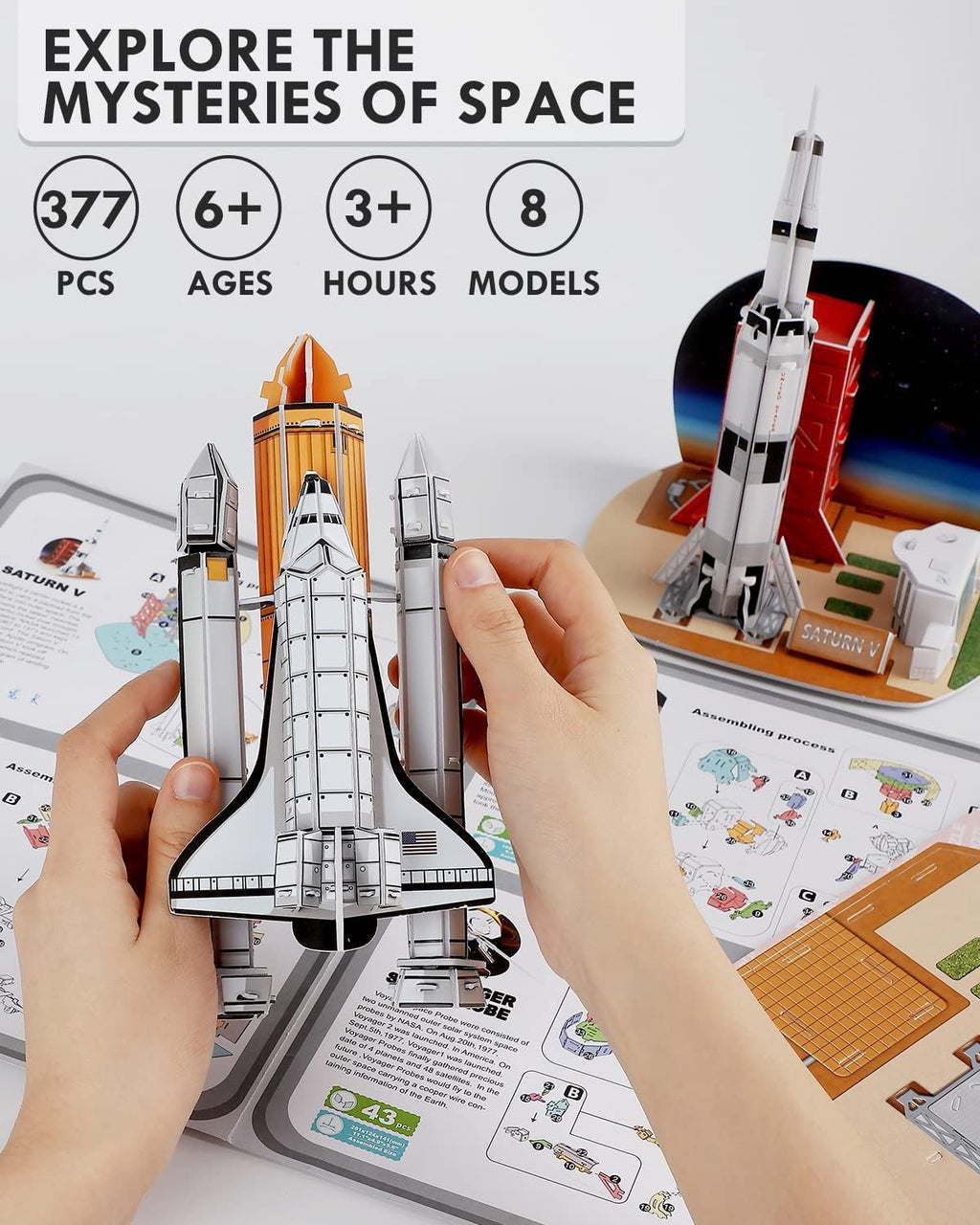 3D Puzzles Outer Space Toys 377 Pcs STEM Toys M208
