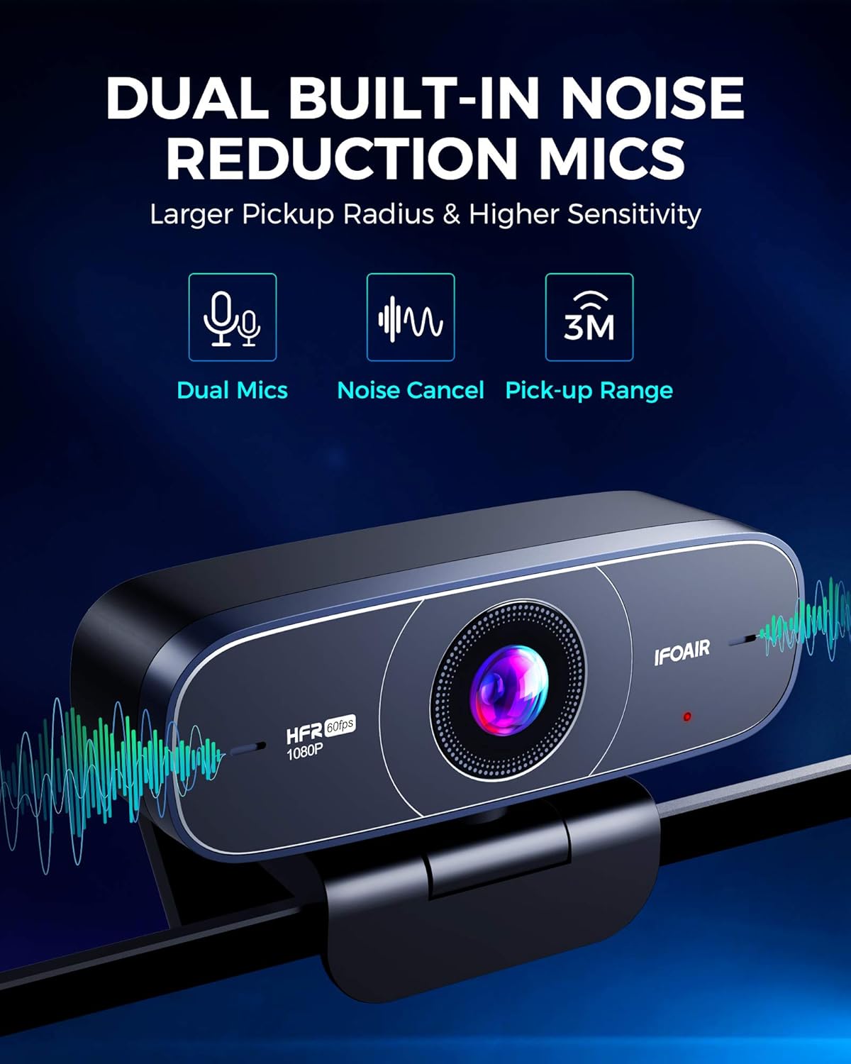 1080p 60fps Webcam with Microphone Z233808