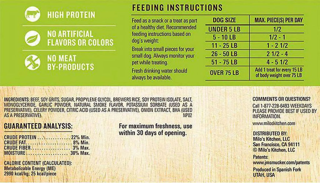 Beef and Rice Sausage Slices Dog Treats, 18 oz. I932123