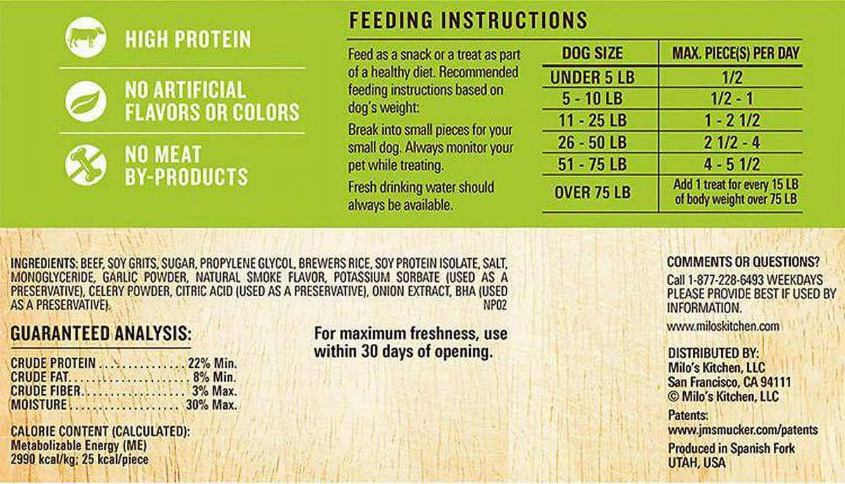 Beef and Rice Sausage Slices Dog Treats, 18 oz. I932123