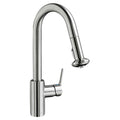 Single-Handle Pull-Down Kitchen Faucet in Stainless Steel B222