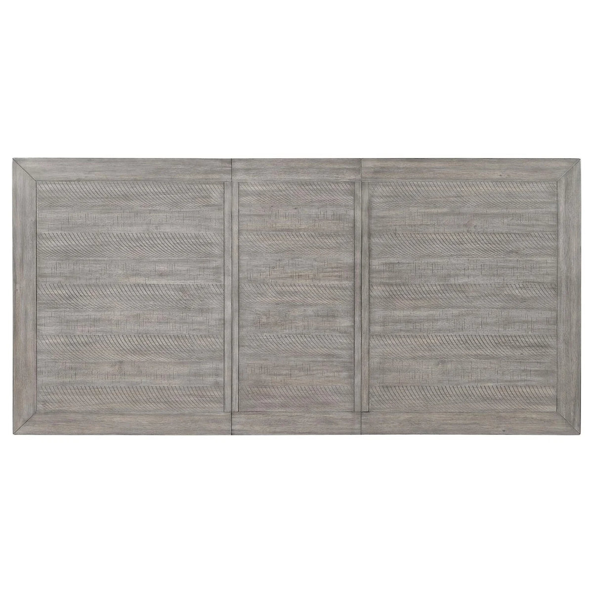 Gray & Black Hardwood MDF Extension Leaf Dining Table O74278