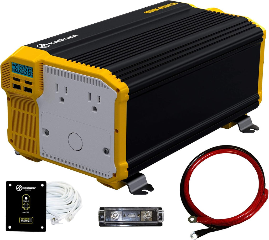 1500 Watt 12V Pure Sine Inverter Dual AC Outlets & USB B91324