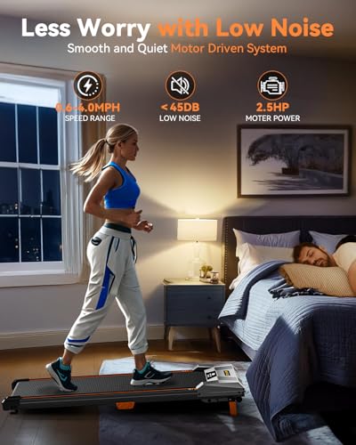 Compact Under Desk Treadmill with Remote Control P6425