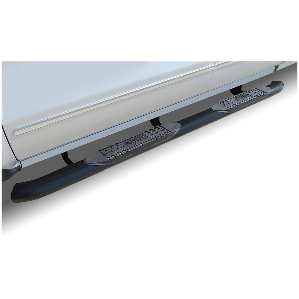 Black Curved Oval Side Step Bars B60373