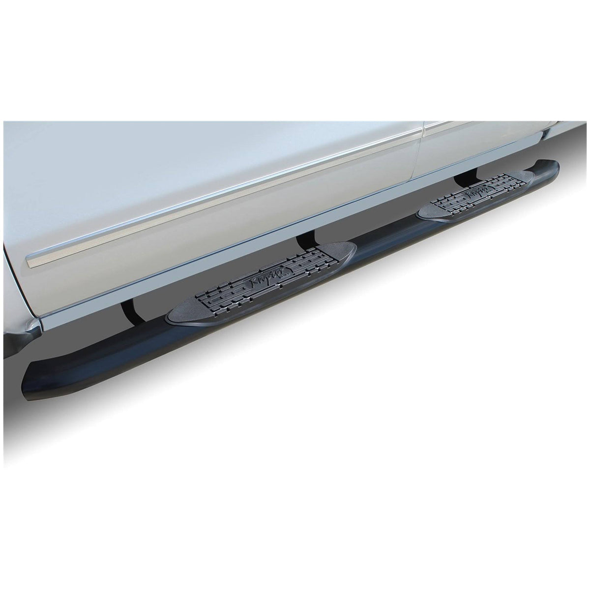 Black Curved Oval Side Step Bars B60373