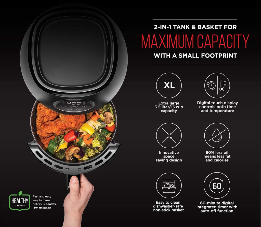 10L 3.6Qt Air Fryer with Rotisserie U2610