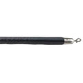 Black Vinyl Rope with Satin S/S Hooks M360
