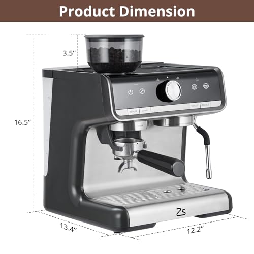 20 Bar Automatic Espresso Coffee Maker with Milk Frother H941