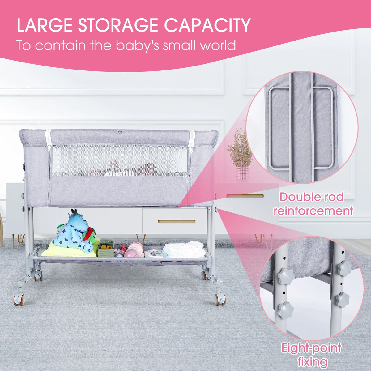 Baby Bassinet Bedside Sleeper E105949