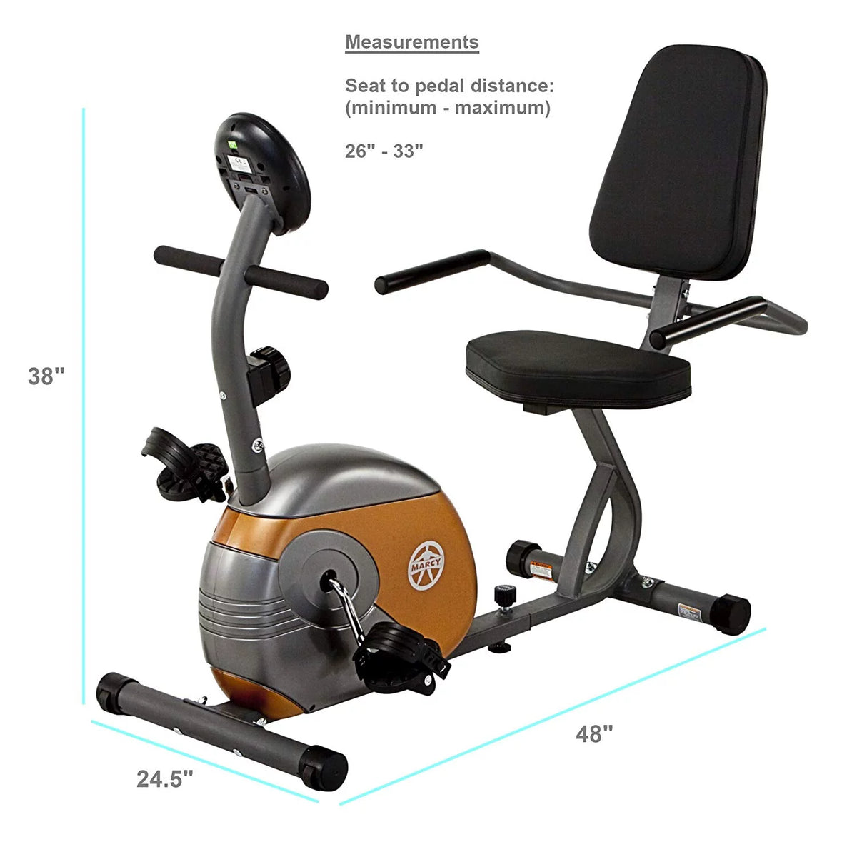 Recumbent Magnetic Exercise Bike M80521