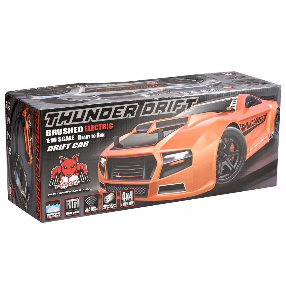 1/10 Scale Belt Drive Electric Orange Drift Car J103
