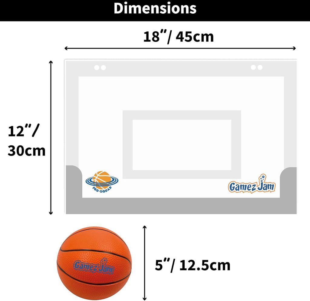Mini Basketball Hoop with 2 Balls, Pump and Accessories H497692