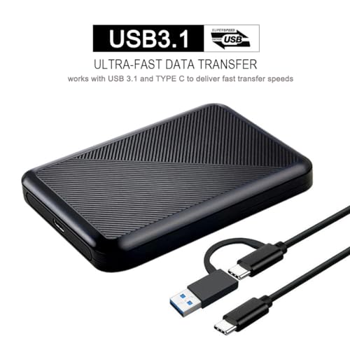 1TB Portable External Hard Drive USB 3.1 Type C HDD G9970