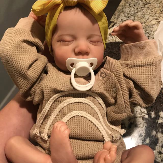 19 inch Soft Body Realistic Newborn Baby Dolls with Clothes and Bottles U96068