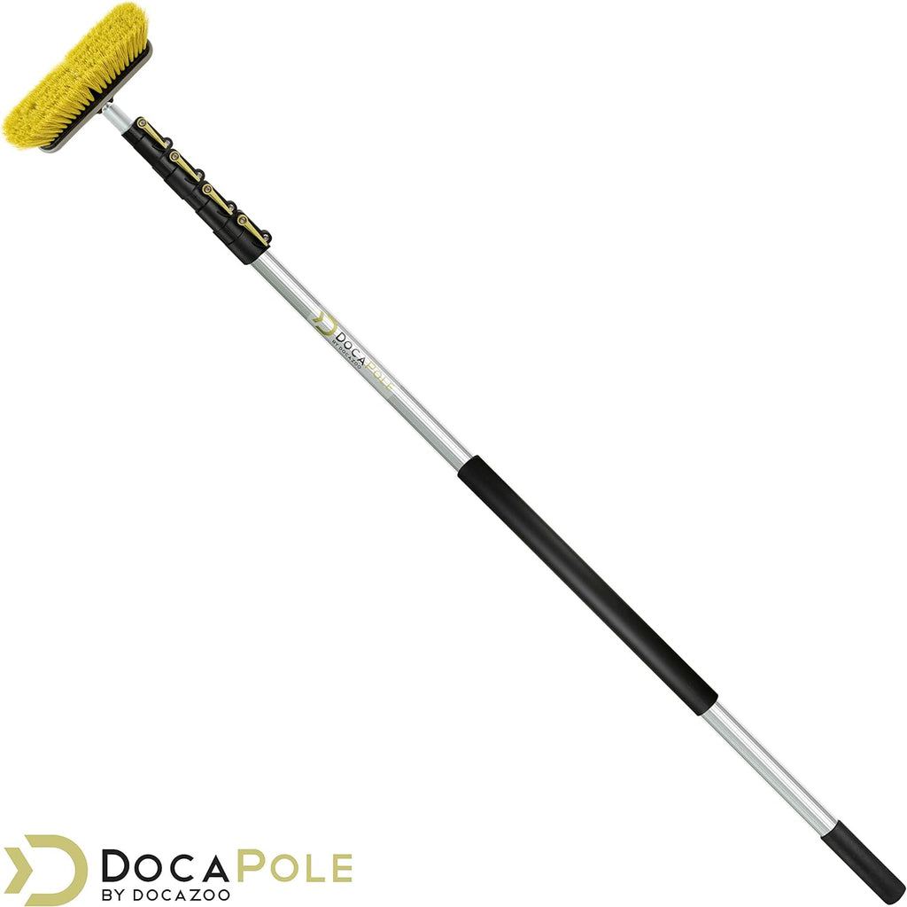 11 Inch Medium Bristle Deck Brush with Telescoping Pole B74985