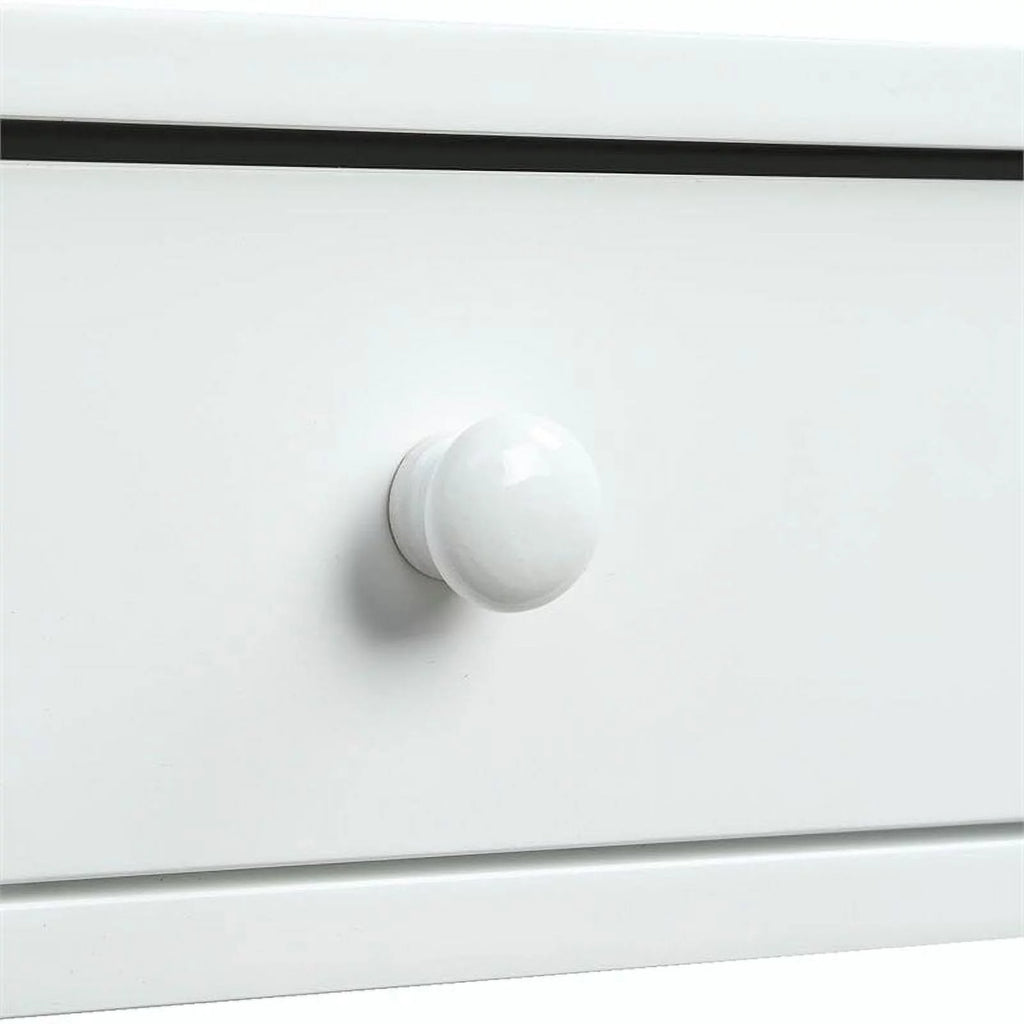 White Wood Storage Console Table I628643