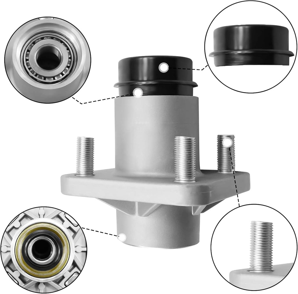 2PC Front Wheel Hub with Bearing Aluminum Q187412