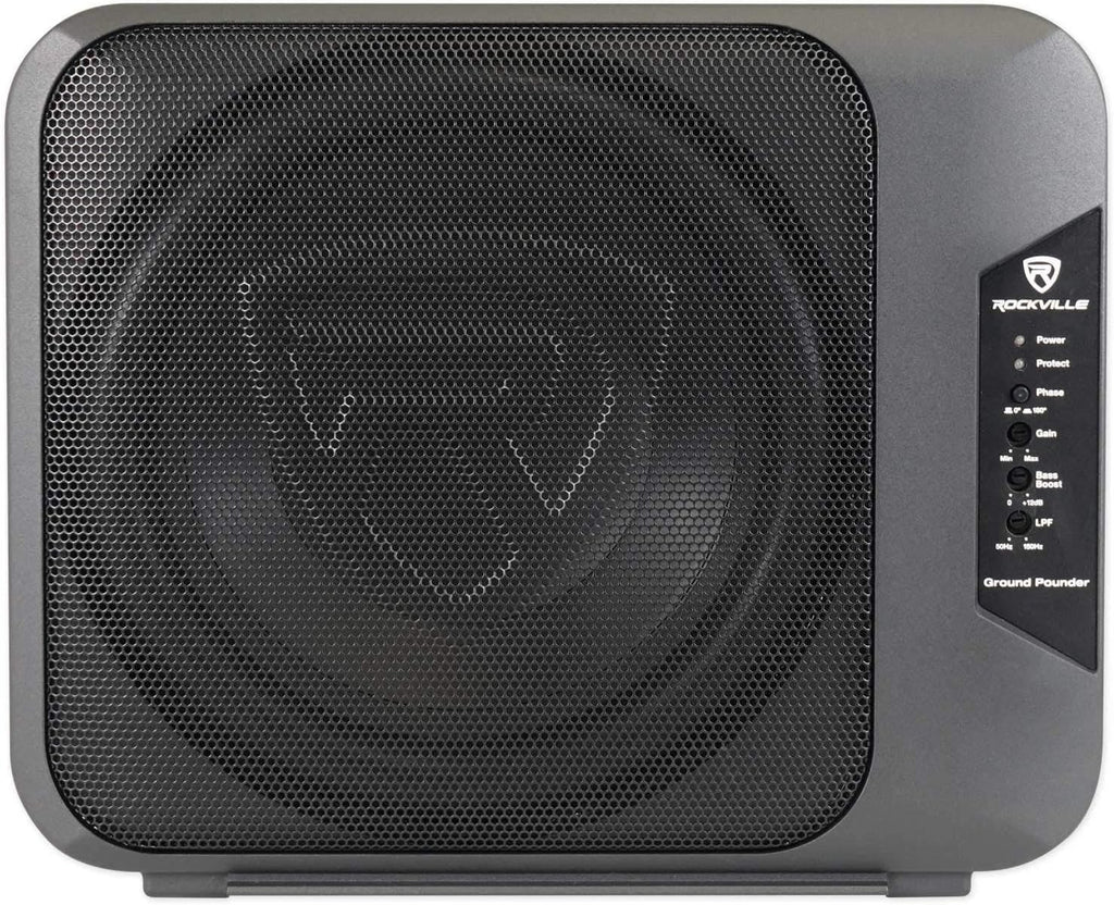 800w Powered Dual 10 Car Subwoofer Aluminum Enclosure X56326