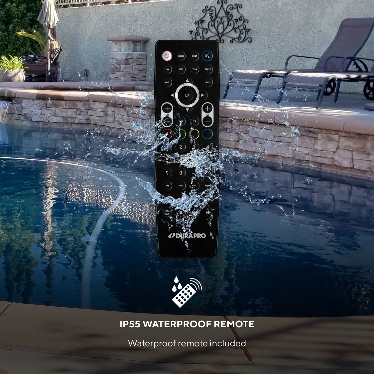 43" Outdoor 4K UHD LED TV with Waterproof Remote W216