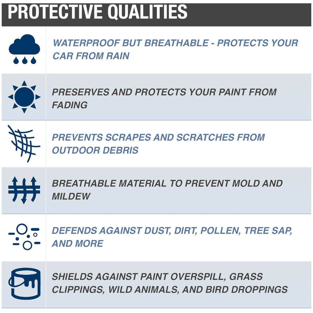 Gray Rain Barrier Car Cover A52571