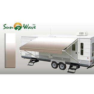 RV Patio Awning Fabric 22& Camel V49412