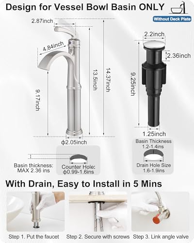Oil Rubbed Bronze Waterfall Brass Bathroom Sink Faucet D921447