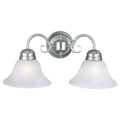 2-Light Dimmable Wall Light with Alabaster Glass O303440