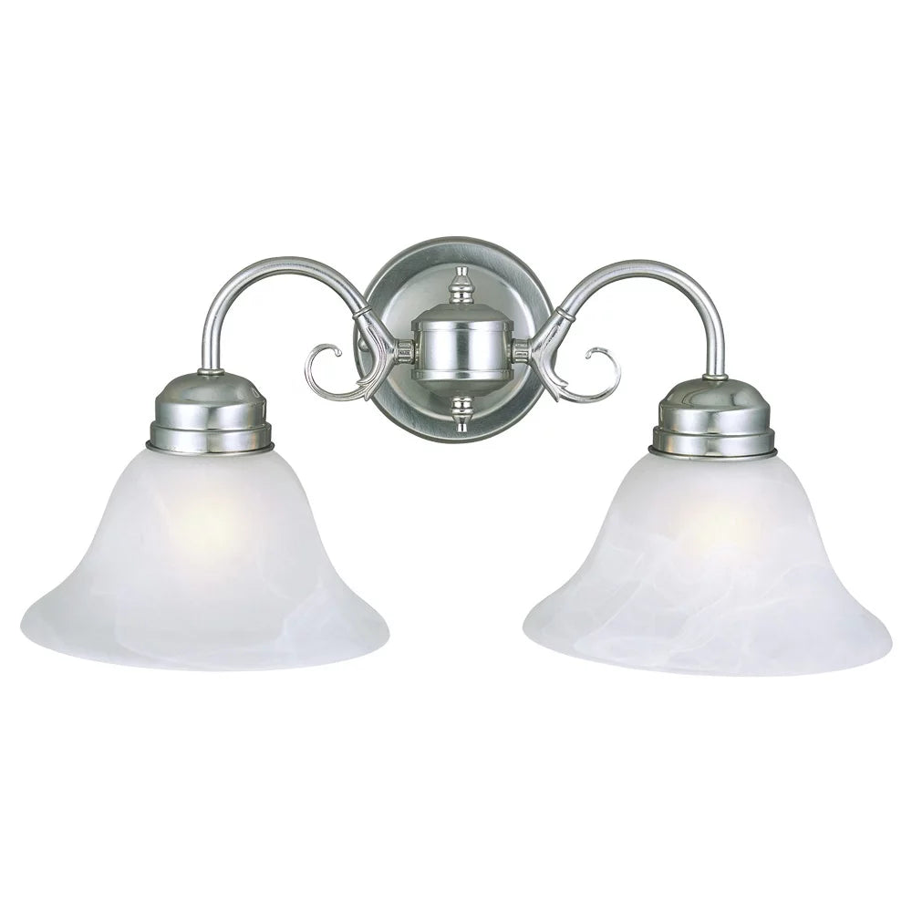 2-Light Dimmable Wall Light with Alabaster Glass O303440