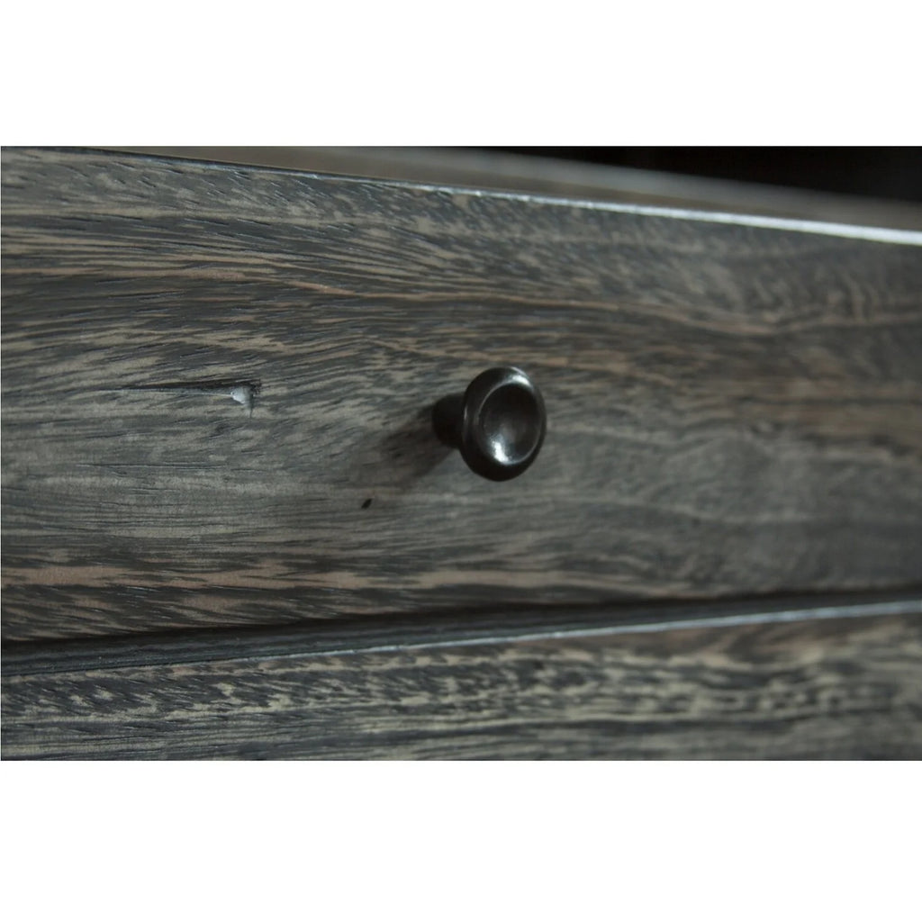 80 Inch 4 Drawer 4 Door Gray Solid Wood TV Entertainment Console S4828