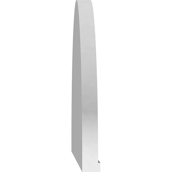 76x22W x 20x22H x 2x22P Elliptical Sunburst PVC Pediment X9402