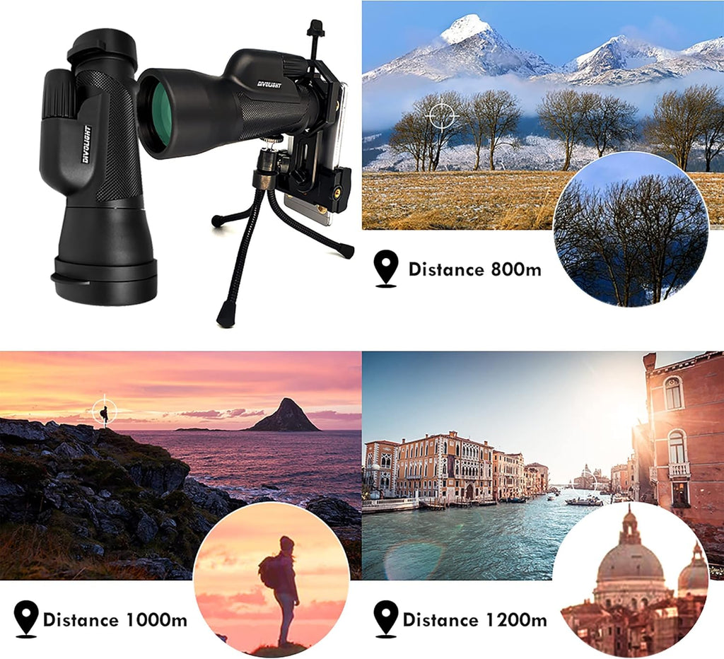 12x50 High Definition Waterproof Monocular J737819