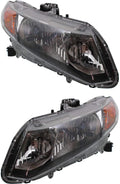 Headlight Assembly Pair for Honda Civic 2012 Hybrid W496660