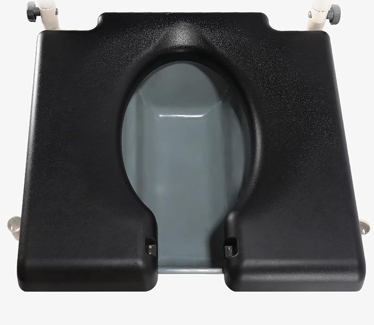 Shower Commode Wheelchair with Lockable Wheels, Drop Arms and Removable Pail, Adjustable Height U3618
