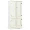 White 2-Door Accent Storage Cabinet with Adjustable Shelves Q7911