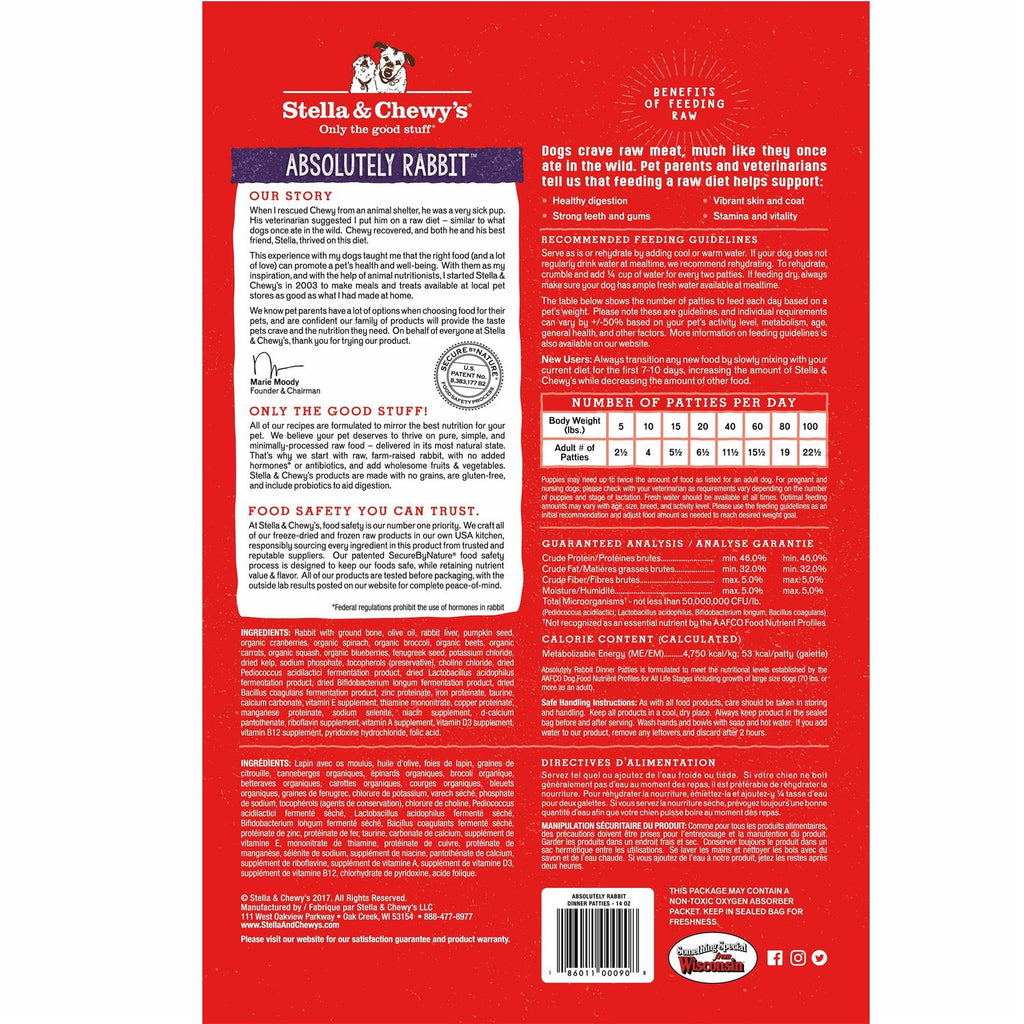 Freeze Dried Dog Food Patties N8273