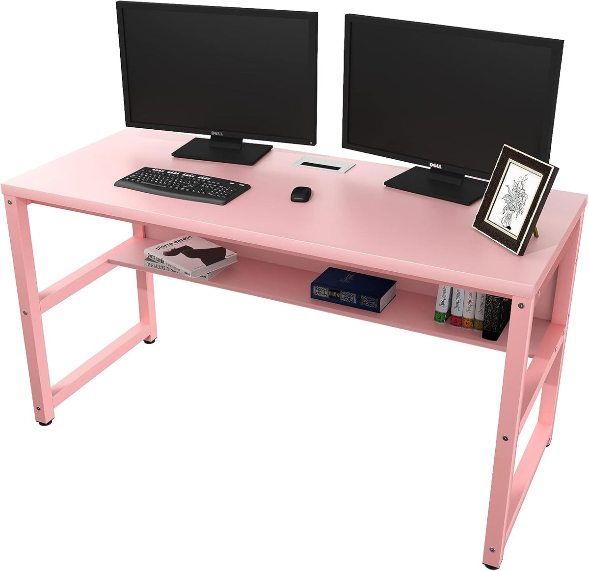 Computer Desk with Bookshelf E67403