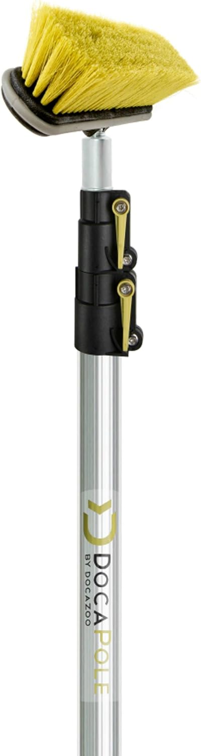 11 Inch Medium Bristle Deck Brush with Telescoping Pole B74985