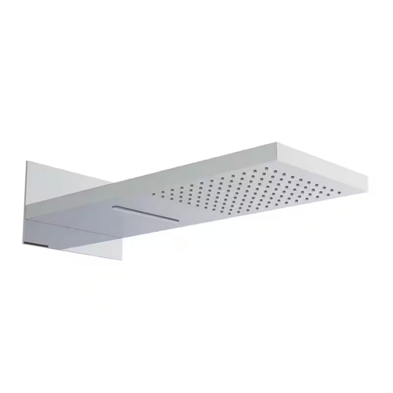 Single Handle 3-Spray Shower Faucet with Waterfall Shower Head in Chrome I447759