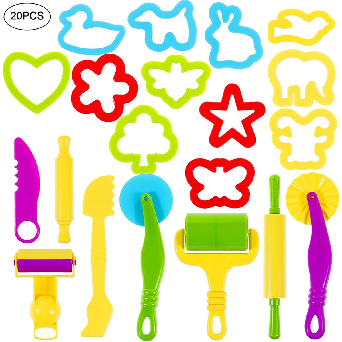 Christmas 20pc Playdough Tools Set B69684