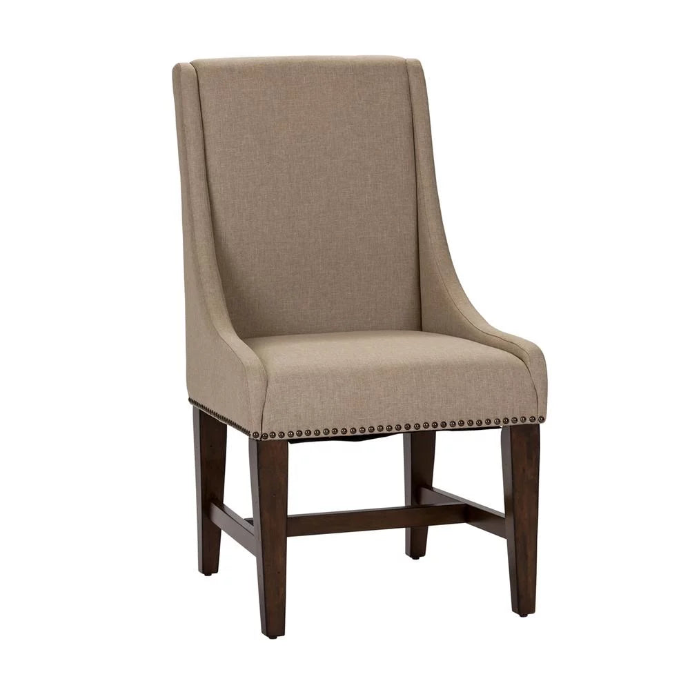 Set of 2 Medium Brown Dining Chairs B50624