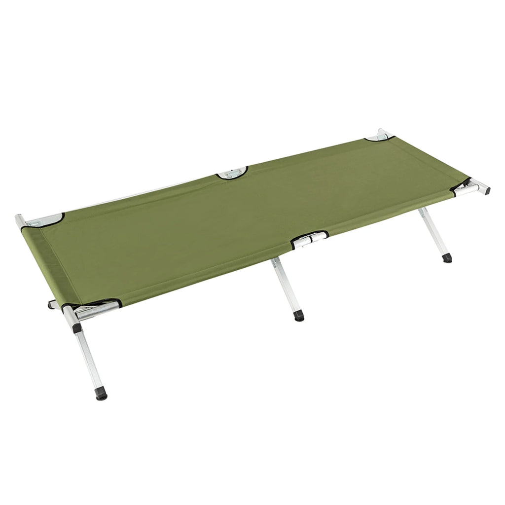 Army Green Portable Folding Camping Cot with Carrying Bag V50944