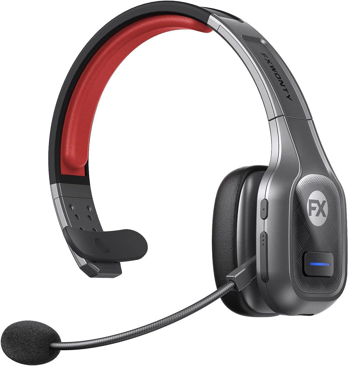 Bluetooth Headset with Microphone Noise Canceling, On-Ear Bluetooth 5.0 Multipoint Headphones, Pack of 2 F75834