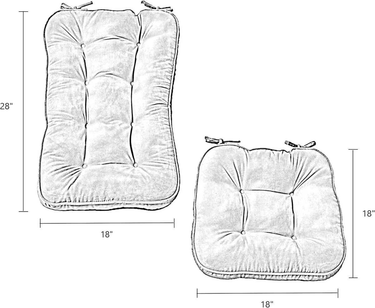 Cream Rocking Chair Cushion Set R187