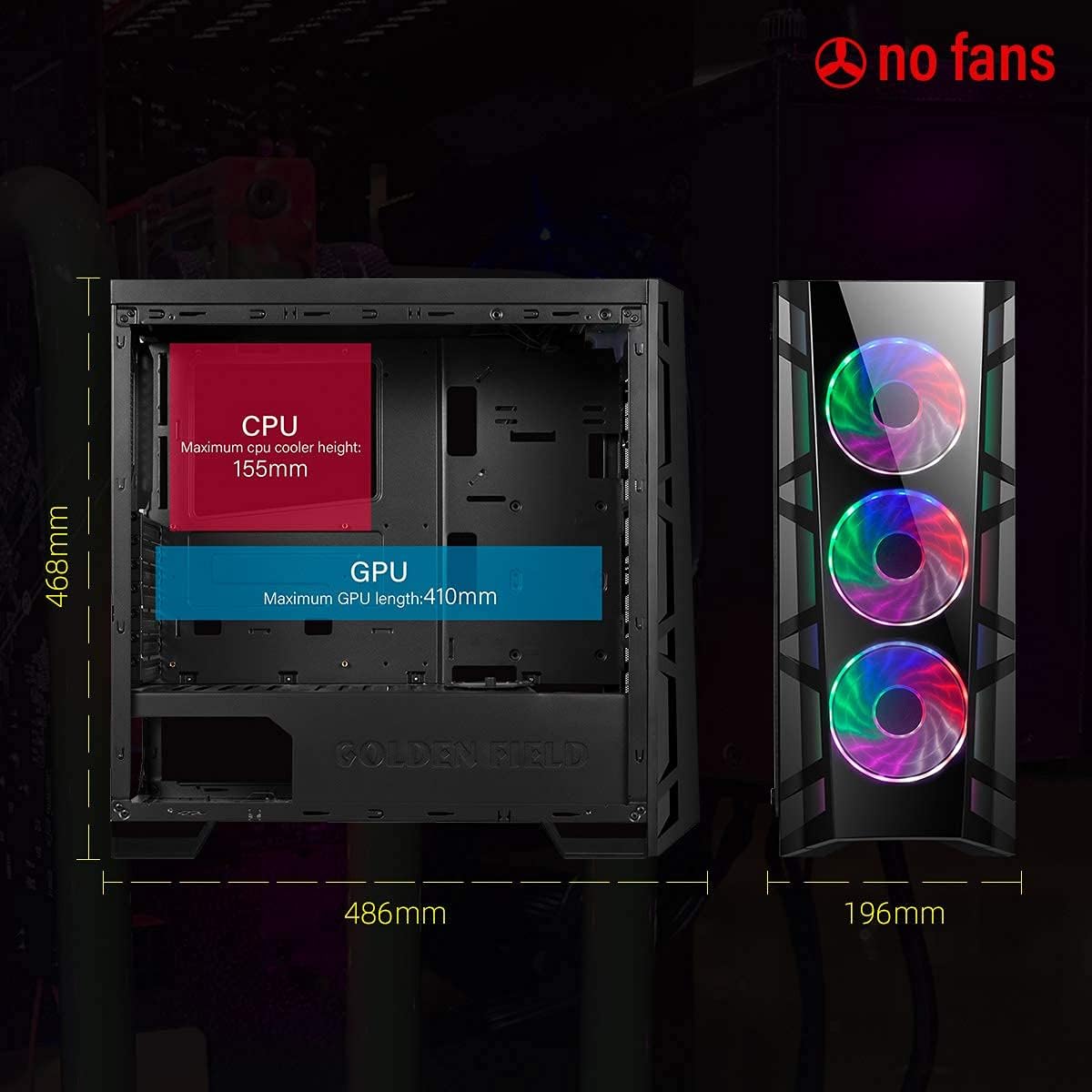 Mid Tower ATX Computer Case E16776